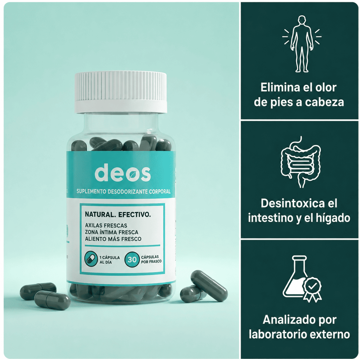 DEOS Suplementos de frescura corporal interna: